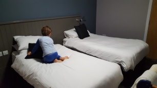 The tots' twin room